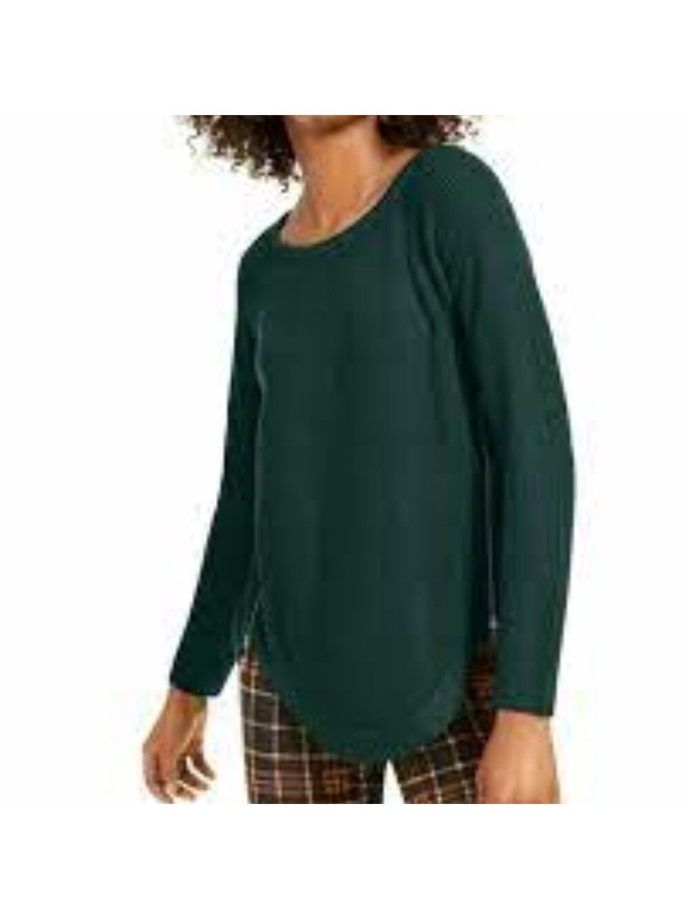 INC Waffle-Knit Side-Zip Tunic Sweater